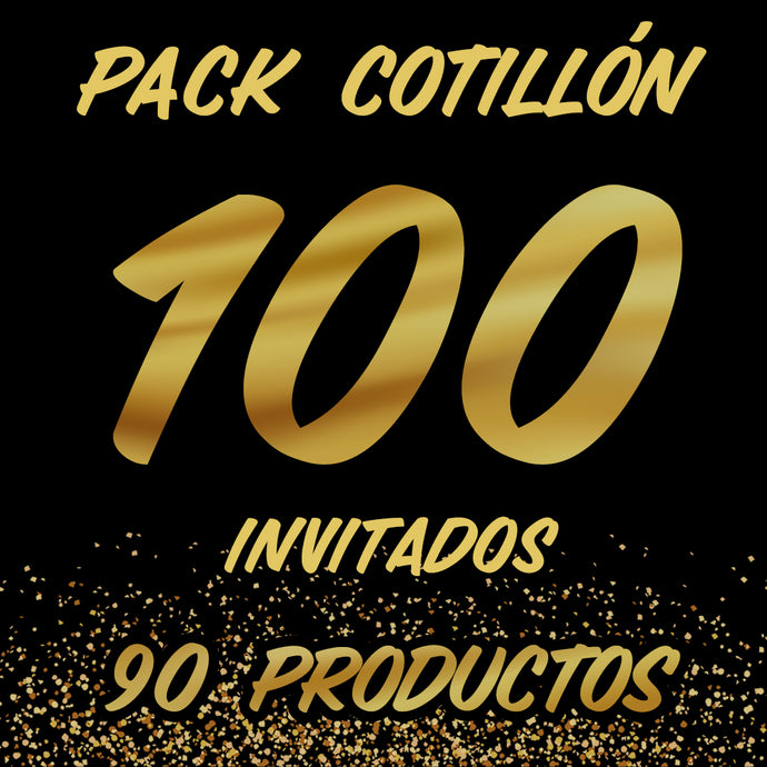 PACK COTILLÓN 100 INVITADOS