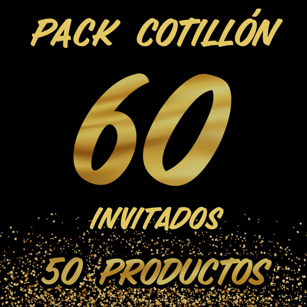 PACK COTILLÓN 60 INVITADOS