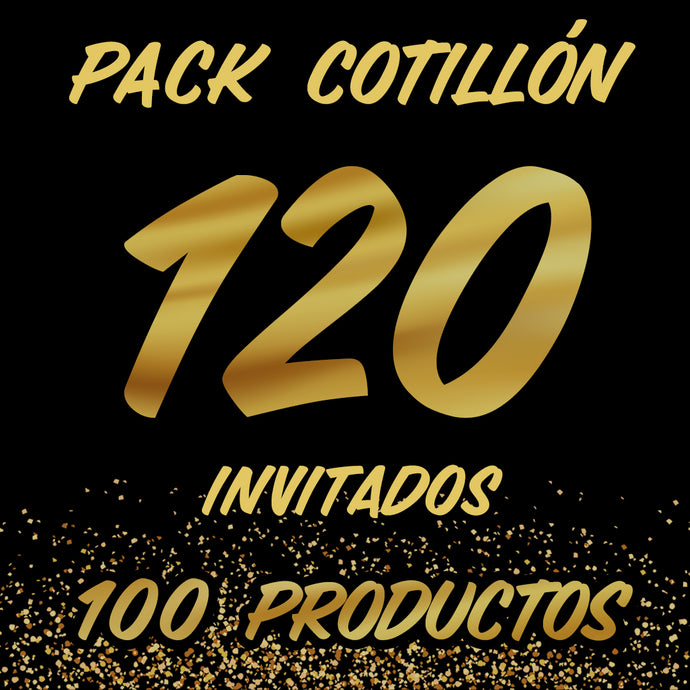 PACK COTILLÓN 120 INVITADOS