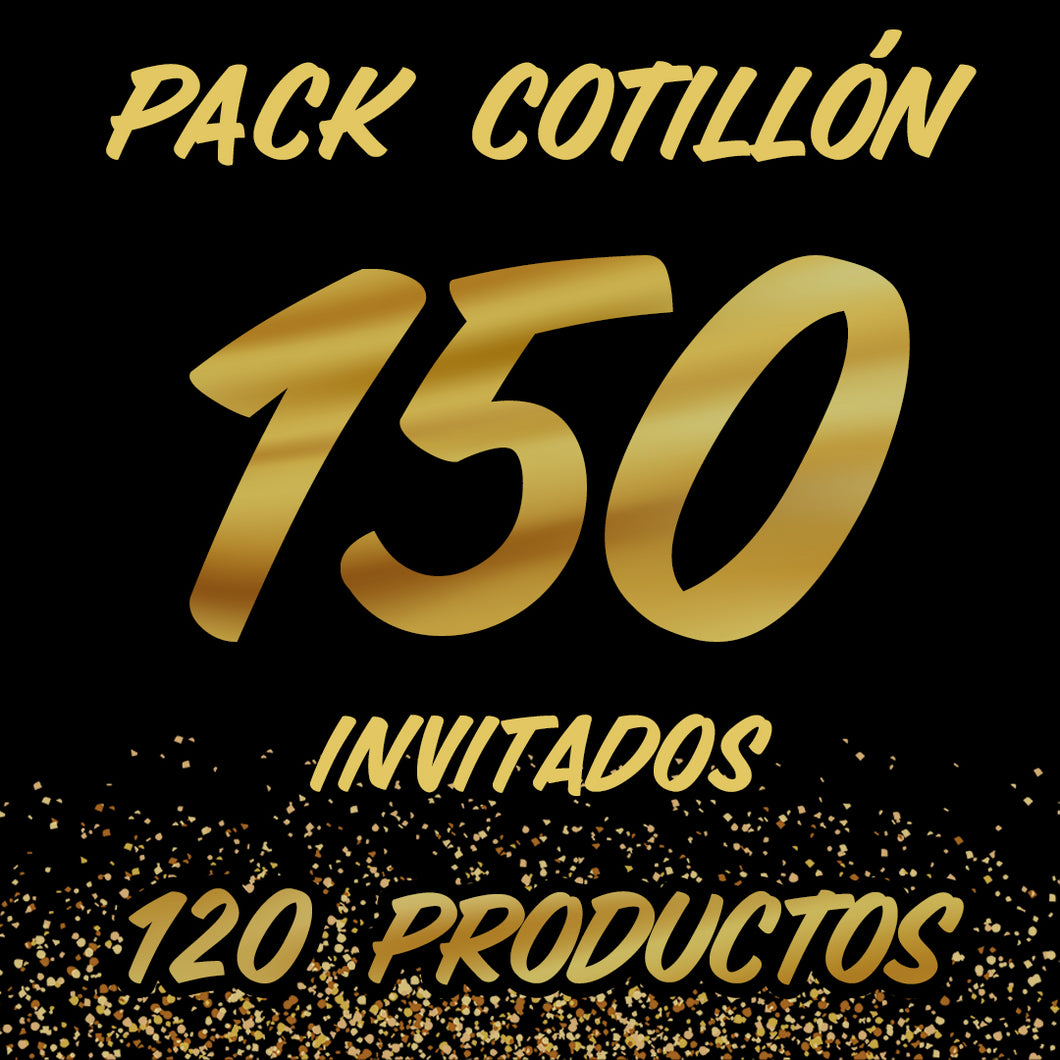 PACK COTILLÓN 150 INVITADOS