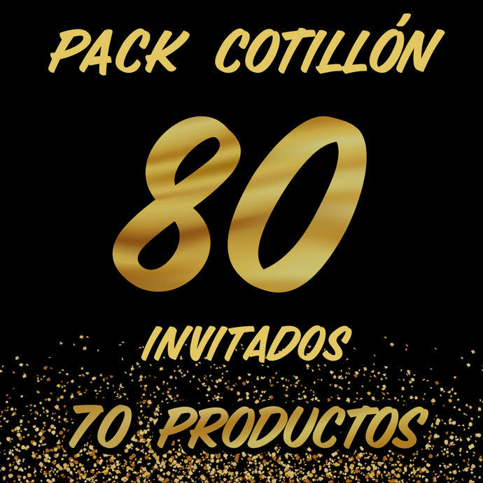 PACK COTILLÓN 80 INVITADOS